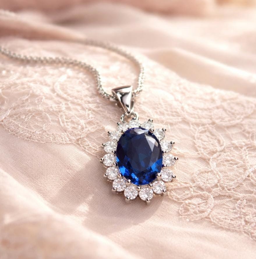 Blue Sapphire Locket
